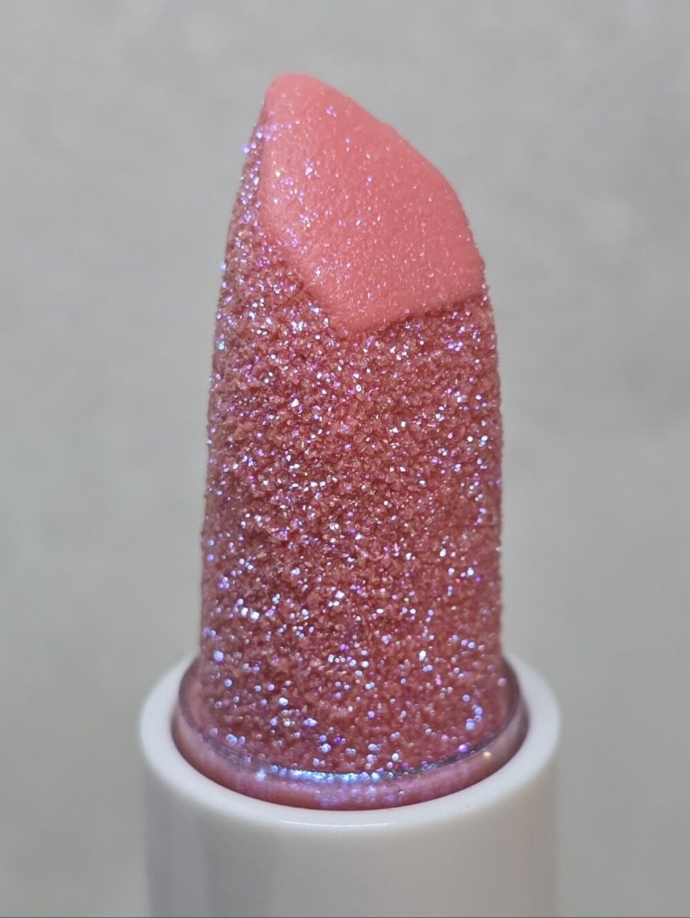 Huda Beauty Sparkly Lip Balm – Lace Panty. Swatched 1×. No Box